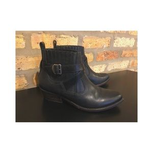 All Saints Leather Booties in Black